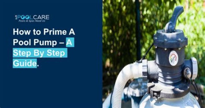 How do you prime a fresh water pump?